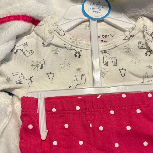 Carter's Cream Vest and Pink Polka Dot Baby Set - Picture 4 of 5